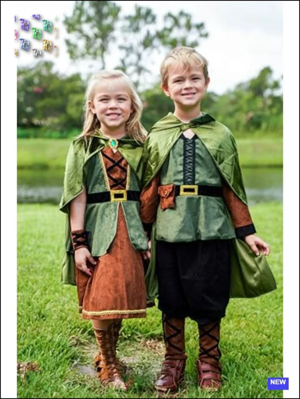 Girls Archer Costume with Cape and Toy Accessories